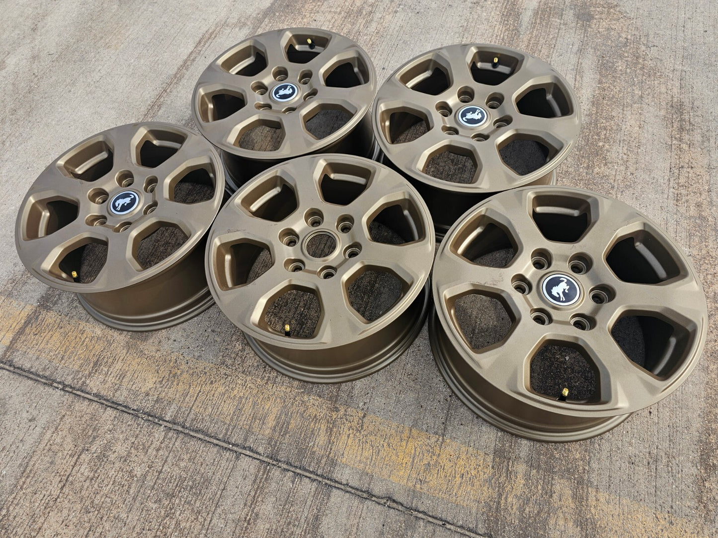 (5) 17" Ford Bronco wheels rims 10384 OEM Ranger BRONZE 2024 2025 2026 2027 NEW