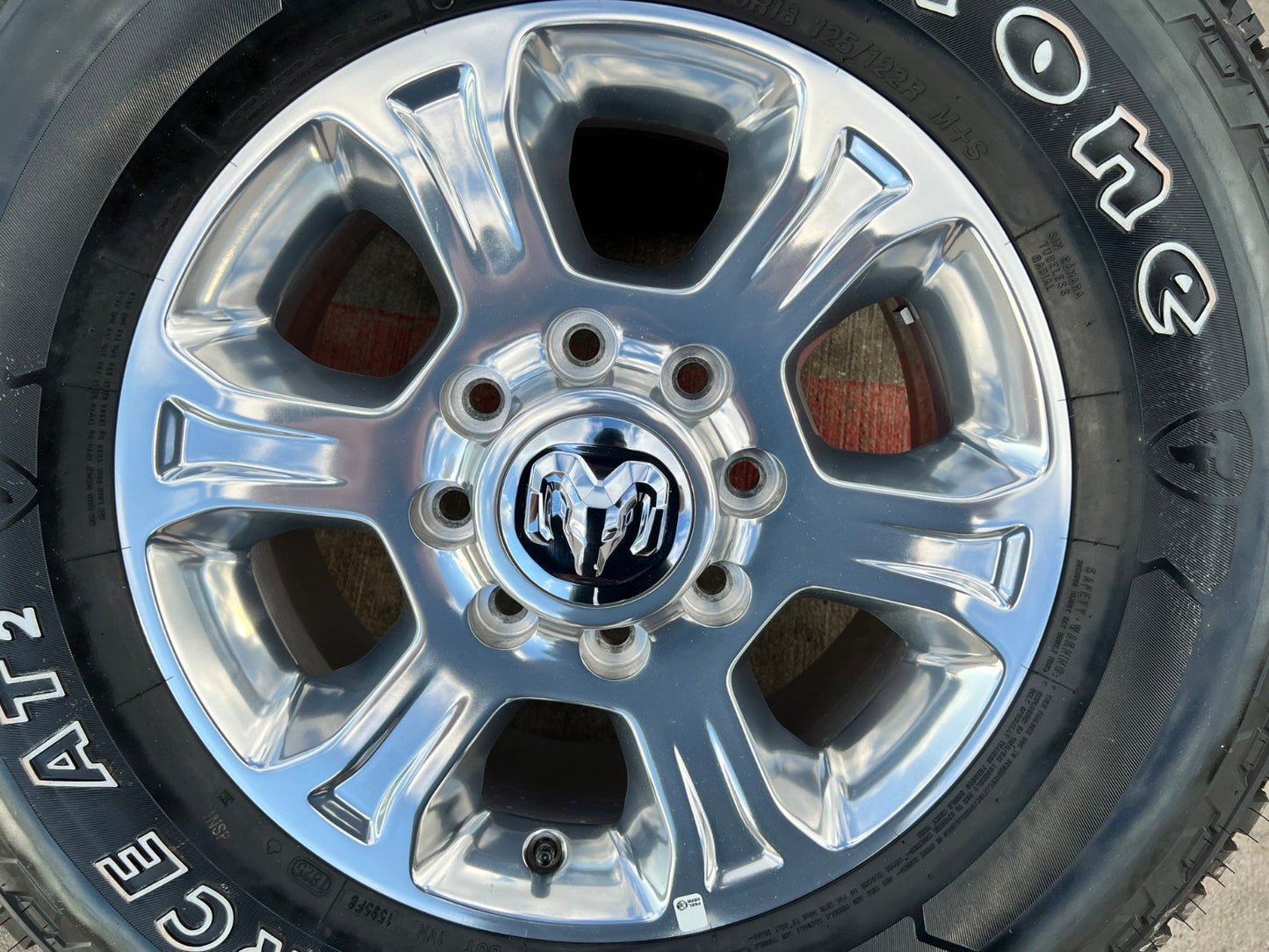 18" Ram 2500 3500 Laramie Power Wagon OEM wheels rims 2692 FIRESTONE A/T2 NEW