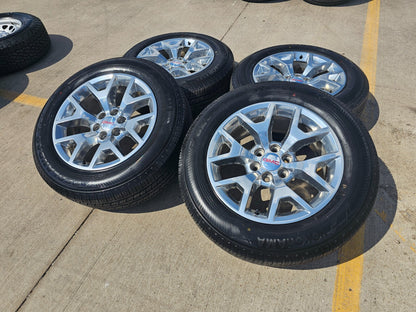 20" GMC Yukon Chevy Tahoe OEM Y spoke wheels rims 5698 tires