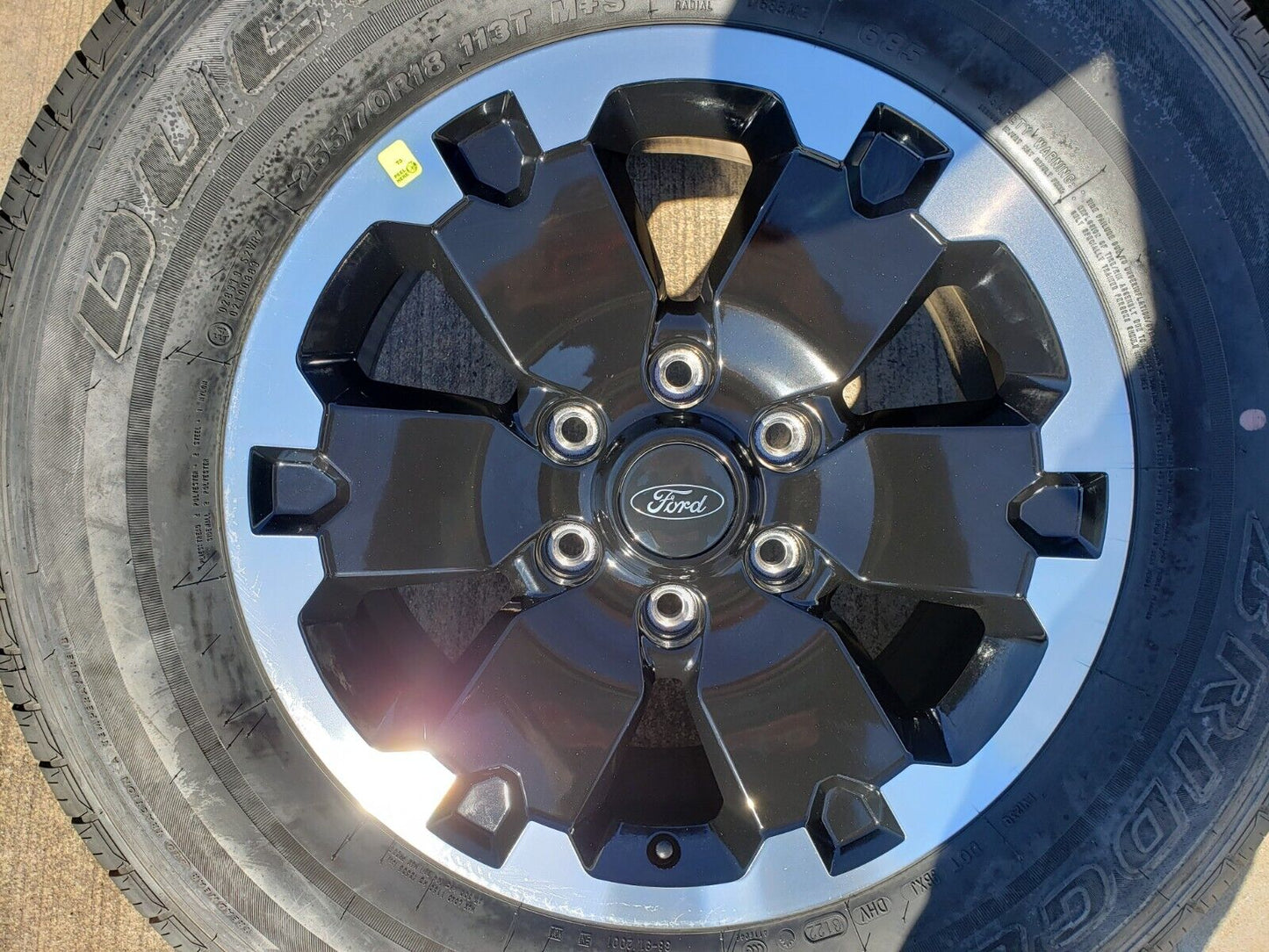 18" Ford Bronco BADLANDS OEM black wheels rims 10282 Ranger 2021 2022 2023 2024