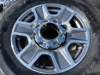 18" Ford F-250 F-350 Lariat FX-4 OEM wheels 10480 10298 tires BRIDGESTONE A/T