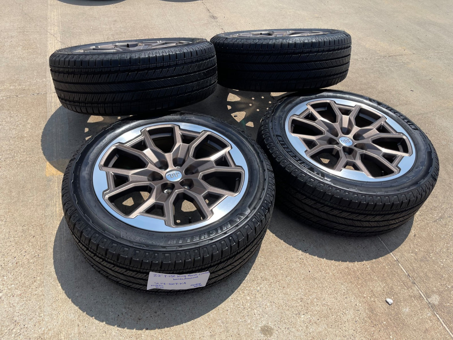 22" Ford F-150 OEM KING RANCH LIMITED rims wheels Expedition MICHELIN 2026 SET