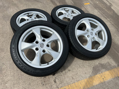 17" Porsche Boxster OEM wheels rims 67258 67259 tires DISCOUNTED