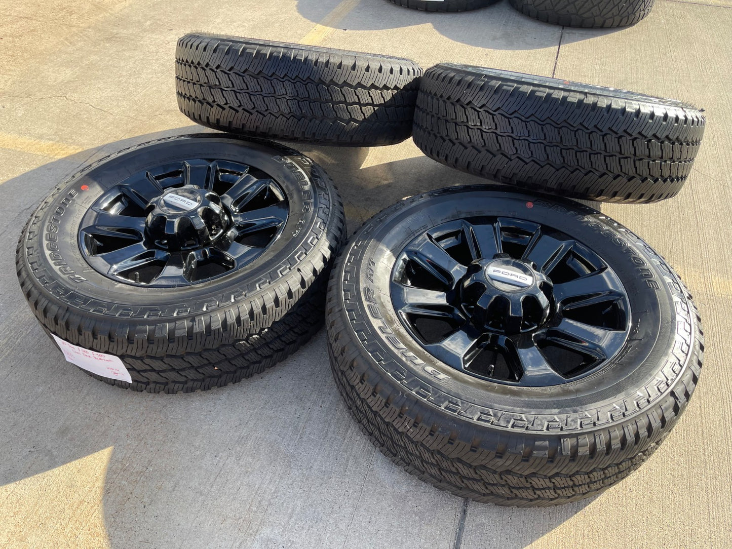20" Ford F-250 F-350 Platinum OEM rims wheels 10103 tires BRIDGESTONE A/T NEW