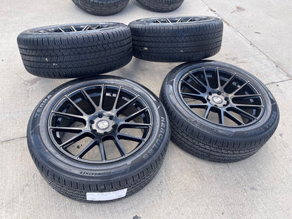 22x9 22" DUB Luxe S205 Chevy Silverado RAM wheels rims 6x139 6x5.5 tires SET
