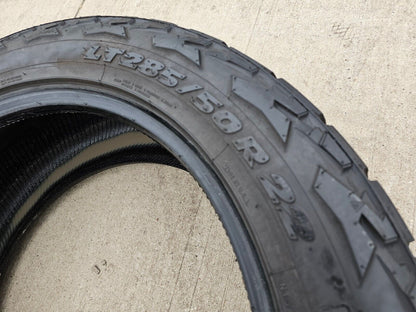 (1) 285/50/22 Nitto Recon Grappler G2 A/T tire LT 10 ply load range E