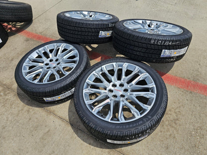 24" GMC Yukon Sierra DENALI OEM wheels rims tires 2024 2025 2026 NEW MICHELIN