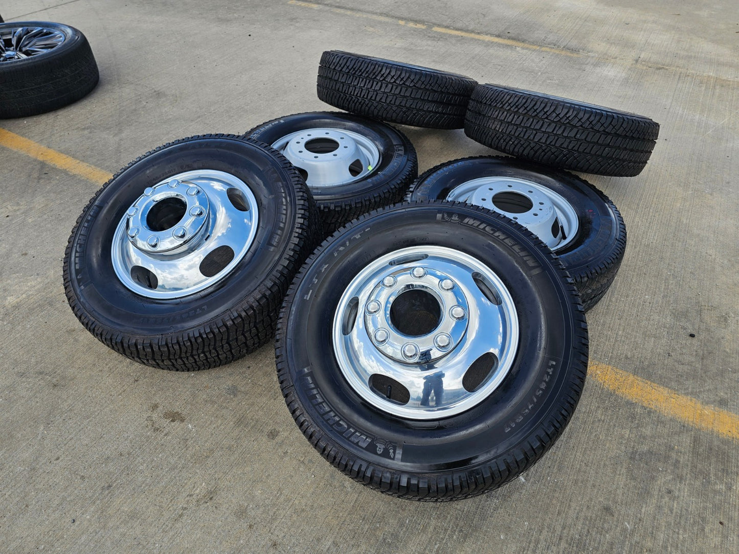 17" Ford F-350 Dually OEM 10477 10478 rims wheels SET tires MICHELIN NEW