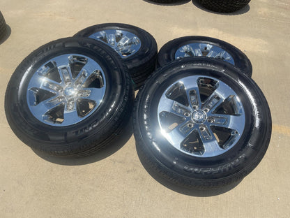 18" Dodge Ram 1500 OEM wheels rims 2672 tires SET CHROME