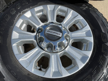 18" Ford F-250 F-350 OEM rims wheels 10097 tires BRIDGESTONE A/T SET