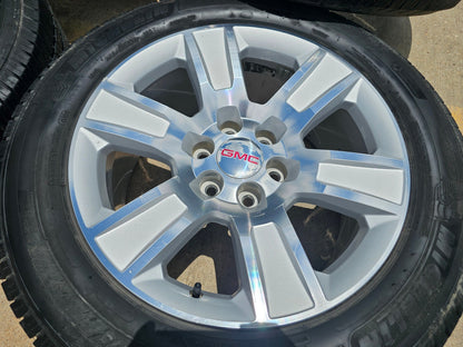 20" GMC Sierra Yukon Denali OEM 5650 wheels rims tires MICHELIN FITS 1999-2027
