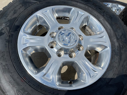 18" Ram 2500 3500 Laramie Power Wagon OEM wheels rims 2692 GOODYEAR A/T NICE