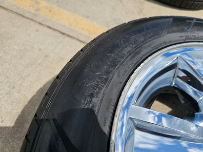 (1) 20" Chevy Silverado Tahoe Suburban chrome OEM 5416 wheel rim tire spare