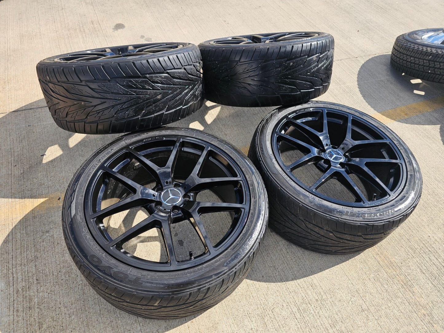 21" Mercedes GLE GLC EQE GLE450 GLE350 AMG OEM black wheels rims tires