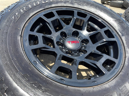 17" Toyota 4Runner Tacoma OEM wheels rims black 170302 TRD FJ BRIDGESTONE NEW