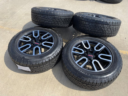 20" GMC Sierra Yukon AT4X Silverado OEM 5914 wheels rims SET CONTINENTAL A/T