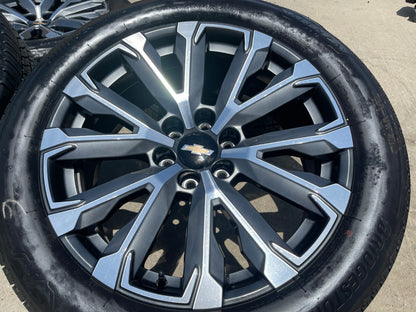 22" Chevy Tahoe Silverado Suburban OEM wheels rims 2023 2024 2025 2026 2027 NEW