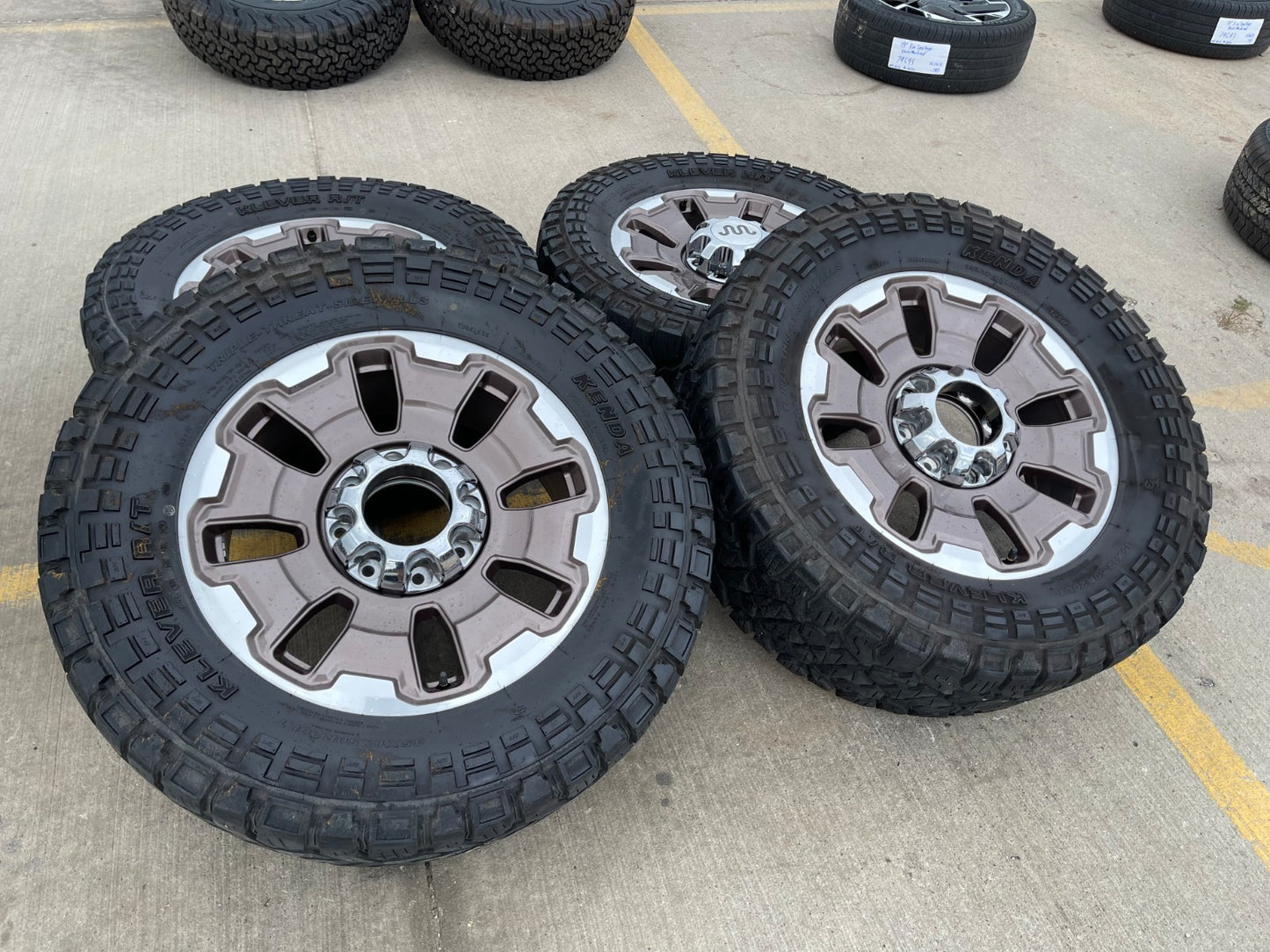 20" Ford F-250 F-350 OEM 10487 LIMITED KING RANCH tan wheels rims tires 35"