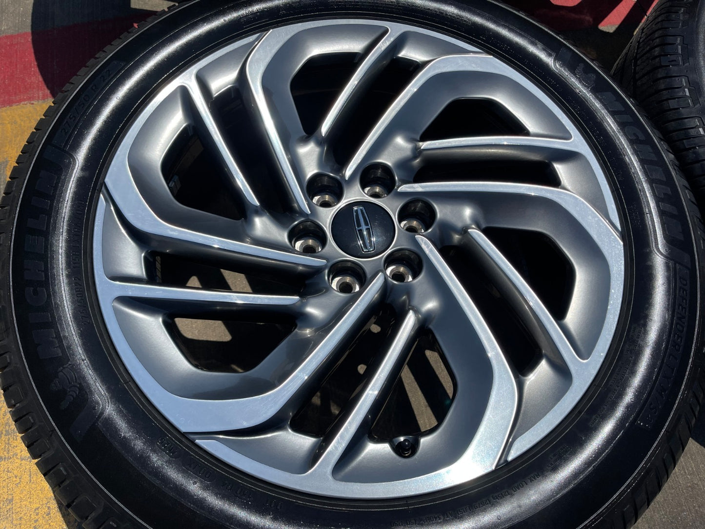 22" Lincoln Navigator OEM 94225 rims wheels BLACK LABEL 2026 2027 SET MICHELIN
