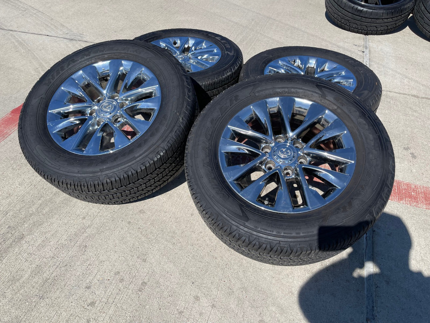 18" Lexus GX460 GX470 Tacoma 4Runner OEM CHROME wheels rims 74297 tires