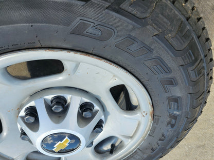 17" Chevy Silverado GMC Sierra 2500 OEM 8095 wheels rims DUELER Revo 3 A/T
