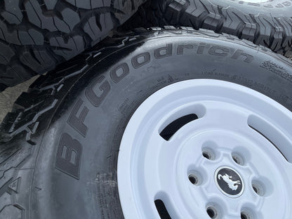 17" Ford Bronco HERITAGE SASQUATCH OEM 10463 wheels rims white 37" BFG NEW