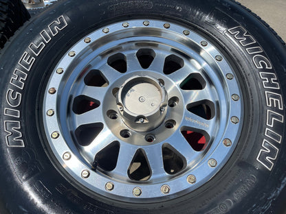17" 17x8.5 Method 304 MR304 Ford F-250 F-350 rims wheels MICHELIN 8x170 SET