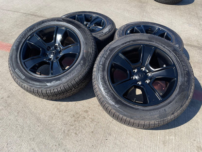 20" Dodge Ram 1500 OEM LIMITED Black 2676 2723 wheels rims PIRELLI A/TR