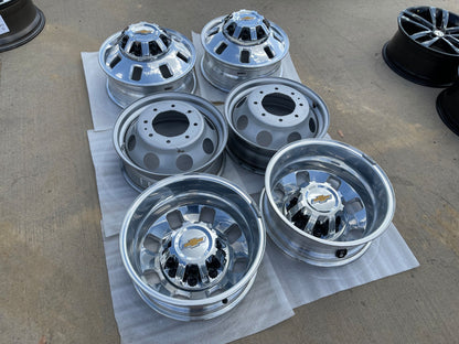 18" Chevy Silverado GMC Sierra 3500 Dually rims wheels OEM 14127 14129 SET 2026