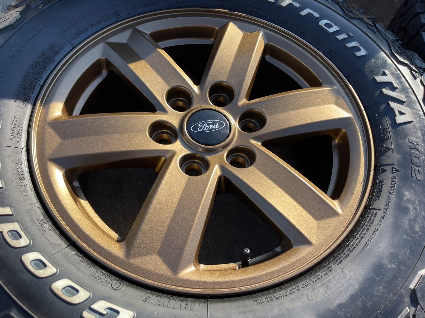 17" Ford F-150 BRONZE Tremor OEM 10339 rims wheels tires BFG KO2 A/T NEW