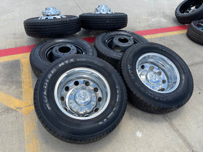 17" Dodge Ram 3500 Dually Laramie 8x200 wheels rims 2701 2702 OEM SET 2024 2025