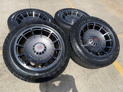 22" 22x10 Chevy Silverado Tahoe Suburban HARLEY DAVIDSON OEM wheels rims NEW 35"