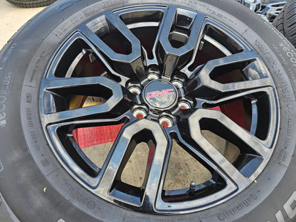 20" GMC Sierra Yukon AT4X Silverado OEM 5914 wheels rims SET CONTINENTAL
