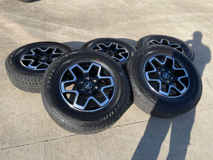 18" Ford Bronco wheels rims tires black 95213 Ranger 2023 2024 2025 2026 NEW