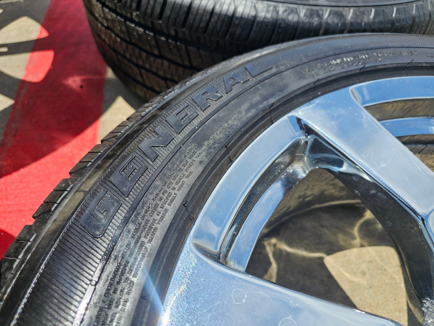 22" GMC Yukon Sierra DENALI OEM 5409 wheels rims tires SET CHROME