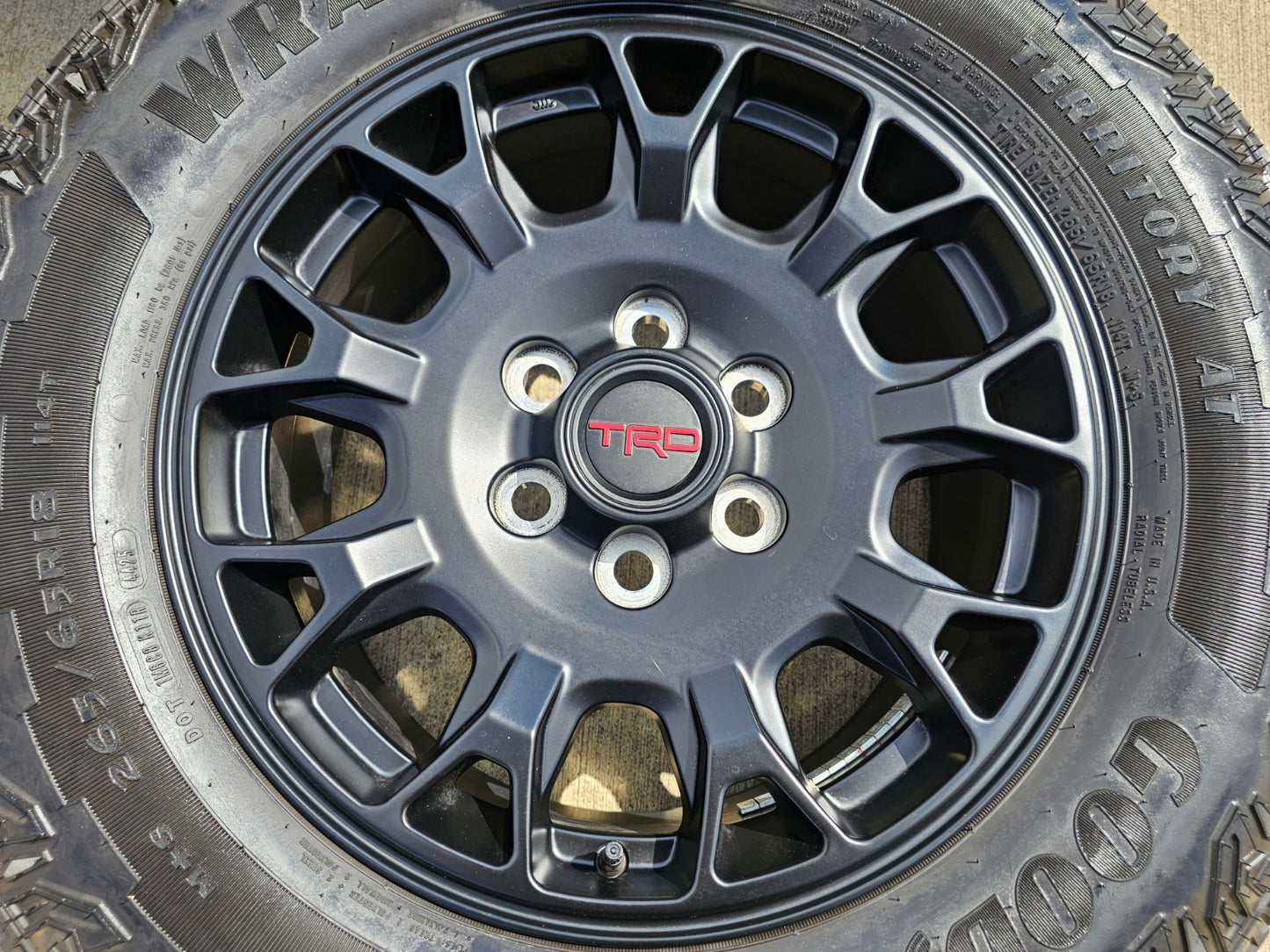 18" Toyota Tacoma 4Runner TRD Pro OEM 95973 wheels rims 2025 2026 GOODYEAR A/T