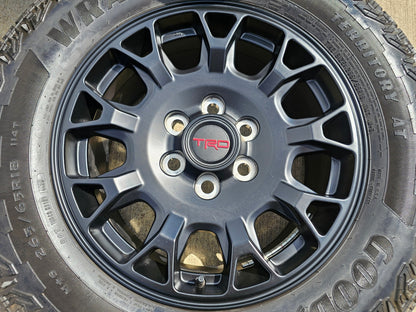 18" Toyota Tacoma 4Runner TRD Pro OEM 95973 wheels rims 2025 2026 GOODYEAR A/T