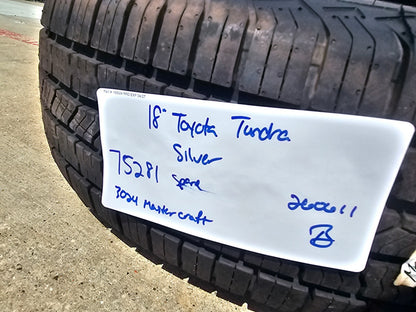 18" Toyota Tundra Sequoia OEM wheel rim 75281 spare LX600 2024 2025 2026 NEW