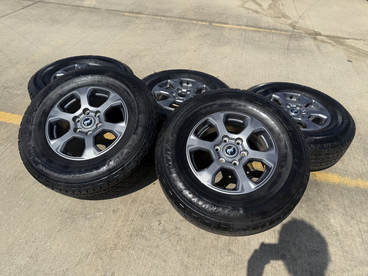 17" Ford Bronco Big Bend wheels rims 10384 OEM Ranger tires BRIDGESTONE A/T SET