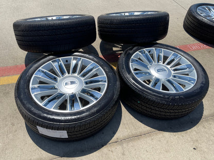 22" Cadillac Escalade PLATINUM OEM chrome wheels rims tires 4740