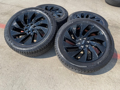 22" Lincoln Navigator OEM 10665 rims wheels BLACK LABEL 2025 2026 MICHELIN NEW