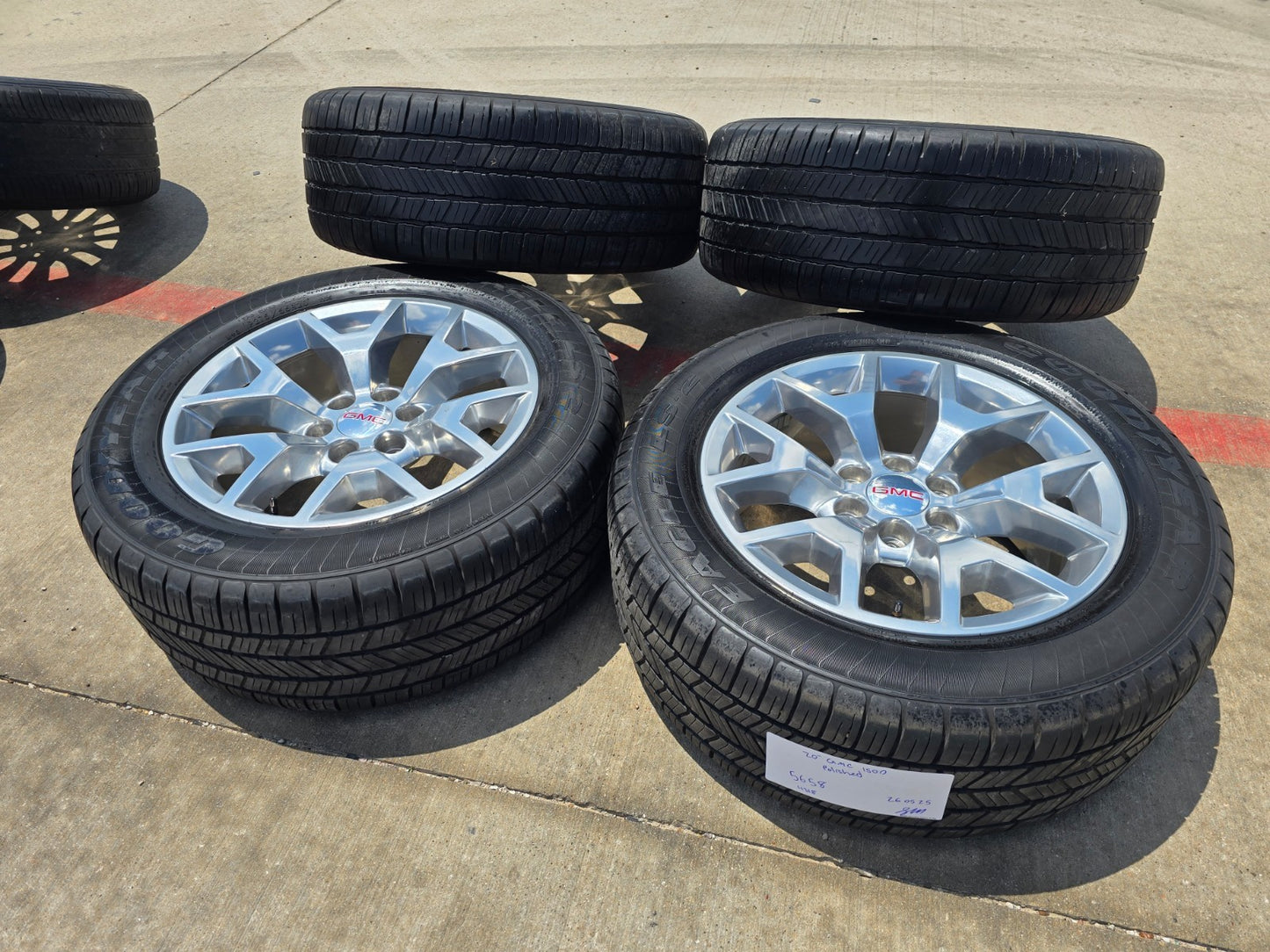20" GMC Sierra DENALI Chevy Silverado OEM 5698 wheels rims tires GOODYEAR