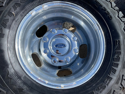 17" Ford F-350 Dually OEM 10477 10478 rims wheels SET tires A/T