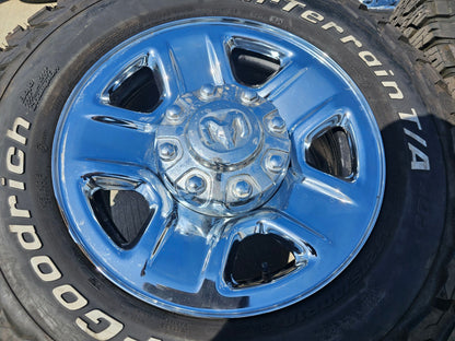18" Dodge Ram 2500 3500 STEEL chrome OEM 2473 wheels rims SET BFG KO3 A/T