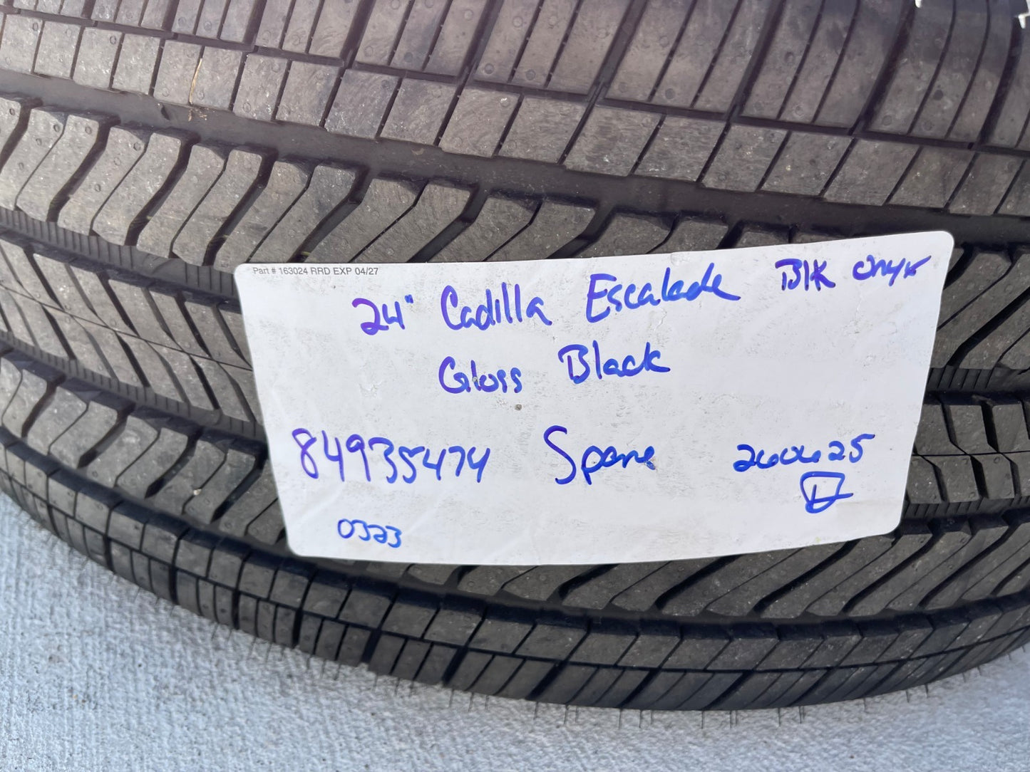 (1) 24" Cadillac Escalade V OEM ONYX wheel rim 2022 2023 2024 2025 2026 2027