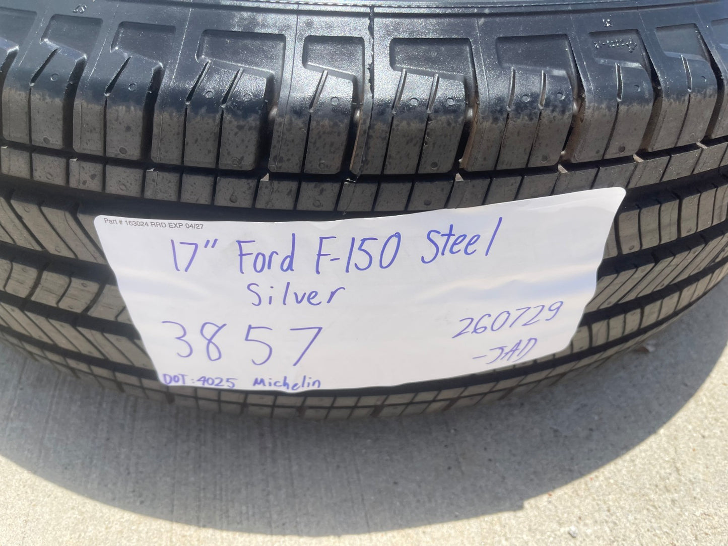 17" Ford F-150 OEM rims wheels 3857 steel  2025 2026 2027 NEW MICHELIN HUGE SALE
