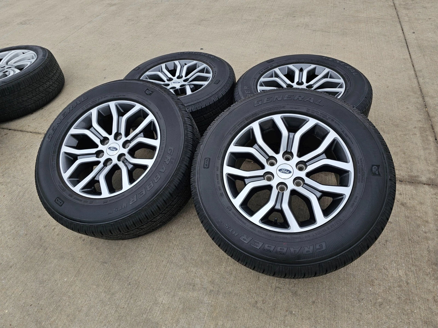 18" Ford F-150 Lariat OEM rims wheels 10342 tires 2021 2022 2023 2024 2025