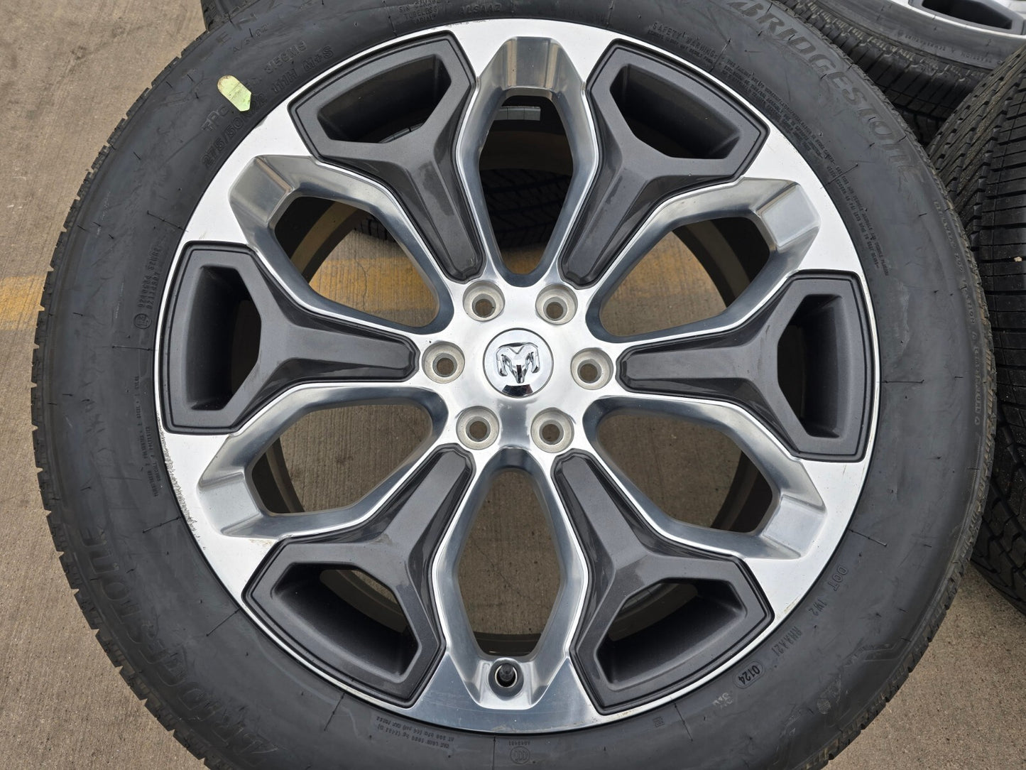 22" Dodge Ram 1500 OEM LIMITED Laramie wheels rims 2685 GRAY 2022 2023 2024 2025