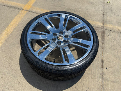 24" Cadillac Escalade Platinum OEM Replica 4738 wheel rim tire CHROME spare