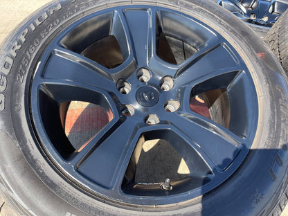 20" Dodge Ram 1500 OEM LIMITED Black 2676 2723 wheels rims PIRELLI A/TR